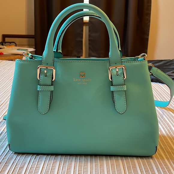 Kate Spade Tiffany Blue Crossbody/ Satchel bag - Picture 2 of 4